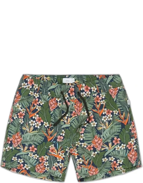 Charles Swim Shorts In Paradise Leaves