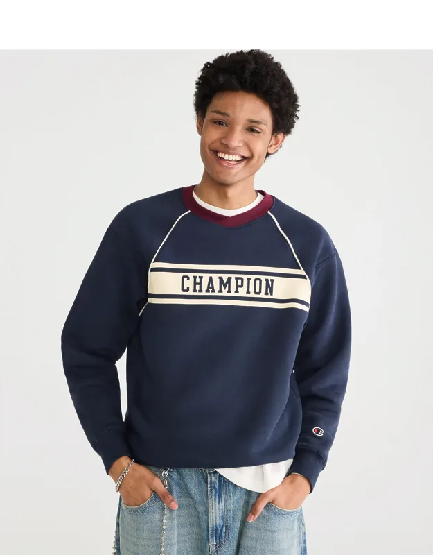 Champion Colorblocked Crew Sweatshirt