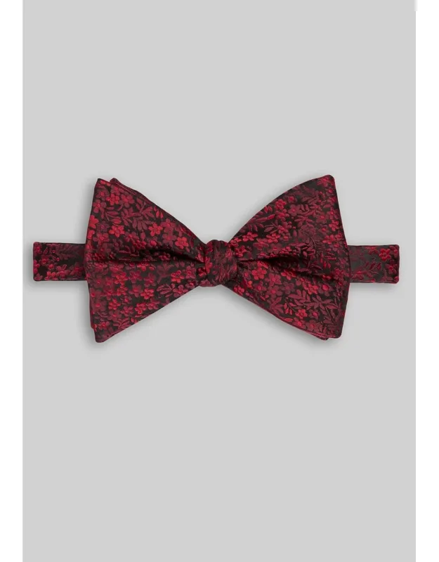 Floral Double Layer Soft Knot Pre-tied Bow Tie