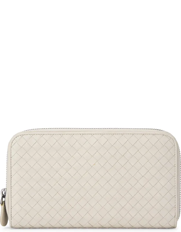 Intrecciato Zip Around Wallet