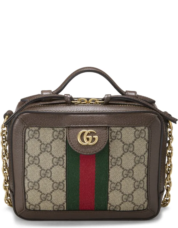 Original Gg Supreme Ophidia Top Handle Shoulder Bag Small