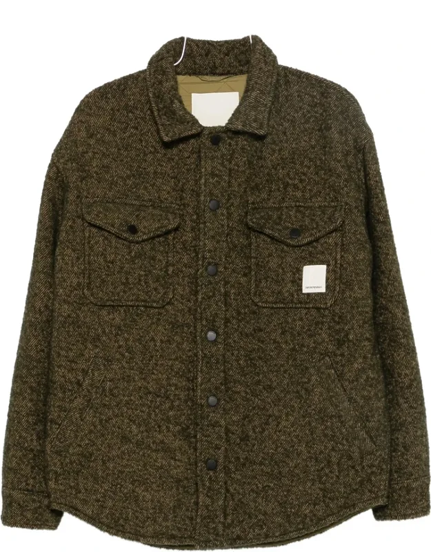 Logo-patch Shirt Jacket