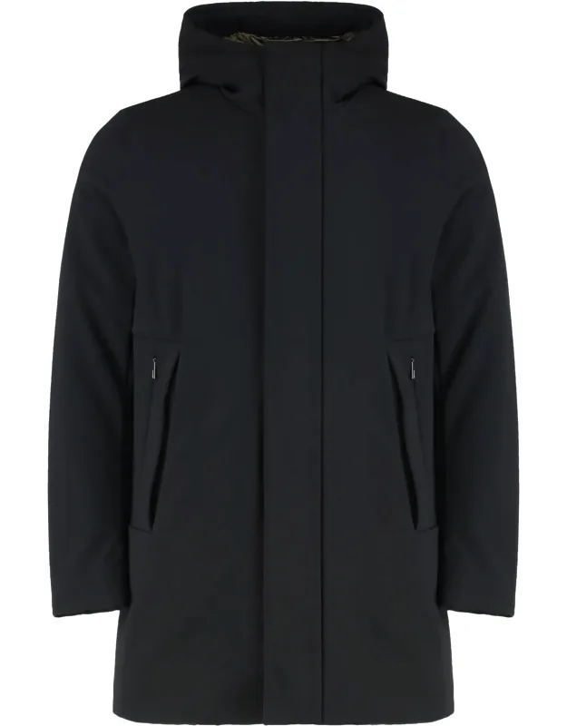 Eskimo Jacket In Technical Fabric With Hood