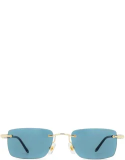 Sunglasses Rectangular Gold