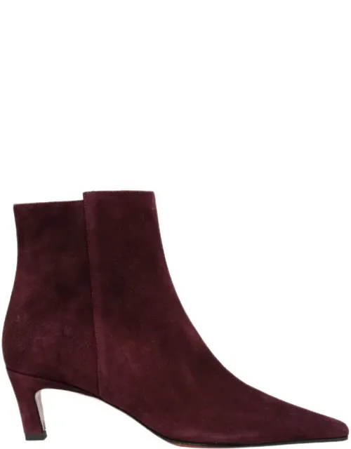 Suede Ankle Boots With Elegant Silhouette