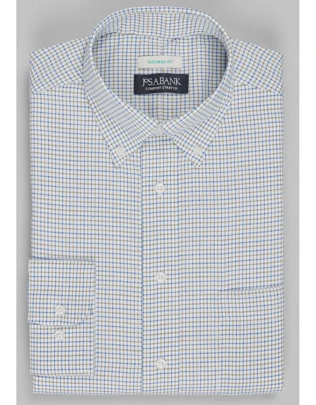 Tailored Fit Tattersall Check Dress Shirt