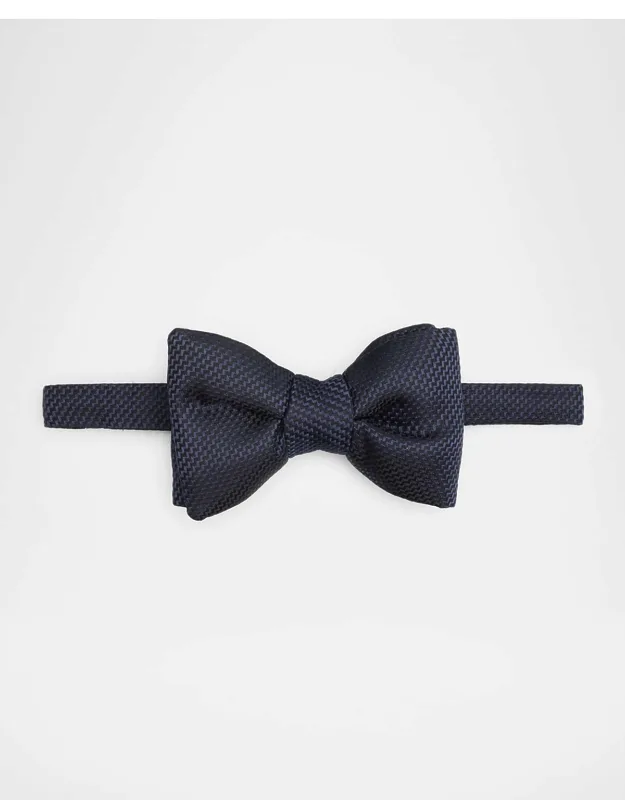 Silk Zig-zag Bow Tie