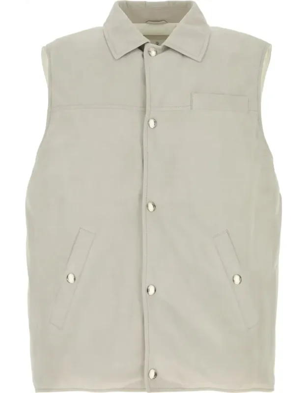 Gilets Imbottiti In Pelle