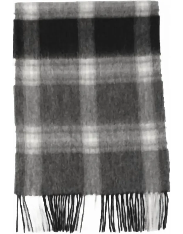 Scarf, Plaid Cashmere