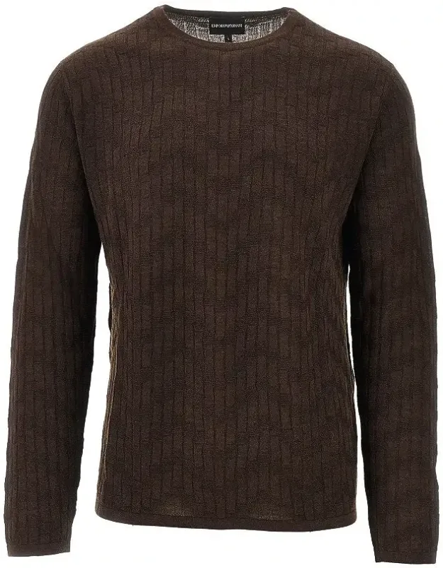 Jacquard Wool And Silk Sweater