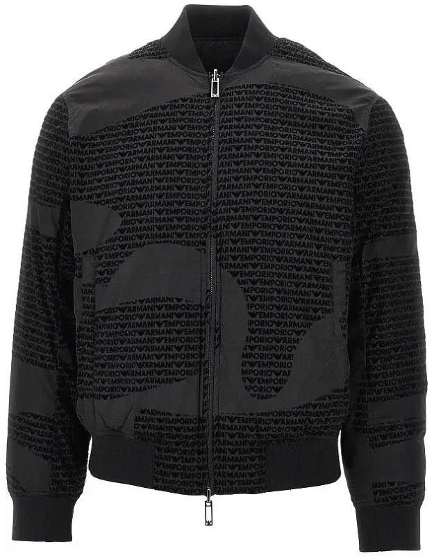 Nylon Reversible Padded Bomber Jacket