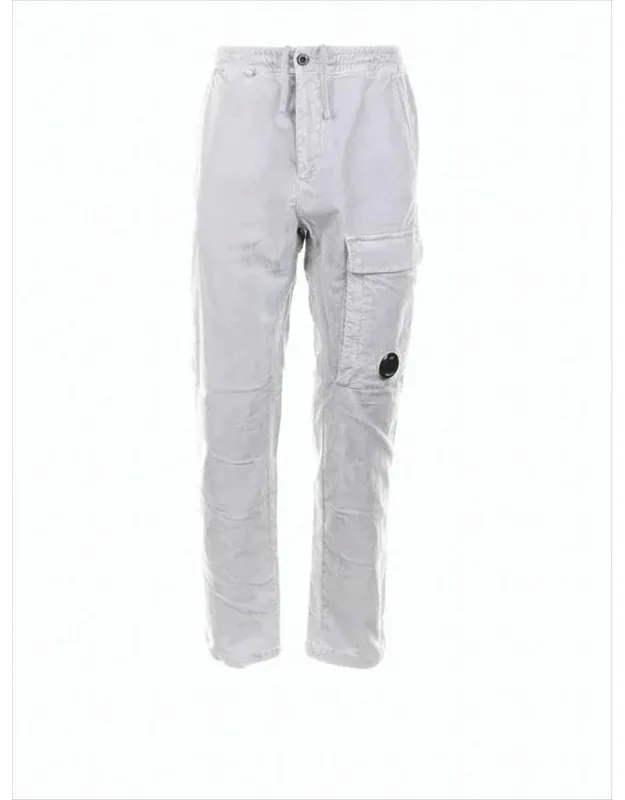 Relaxed-fit Cargo Pants With Multiple Pockets And Circular Patch Detail