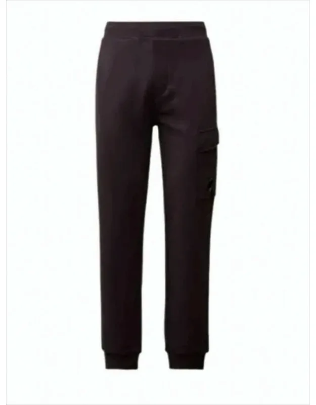 Tapered Jogger Pants With Cargo Pocket And Ribbed Cuffs