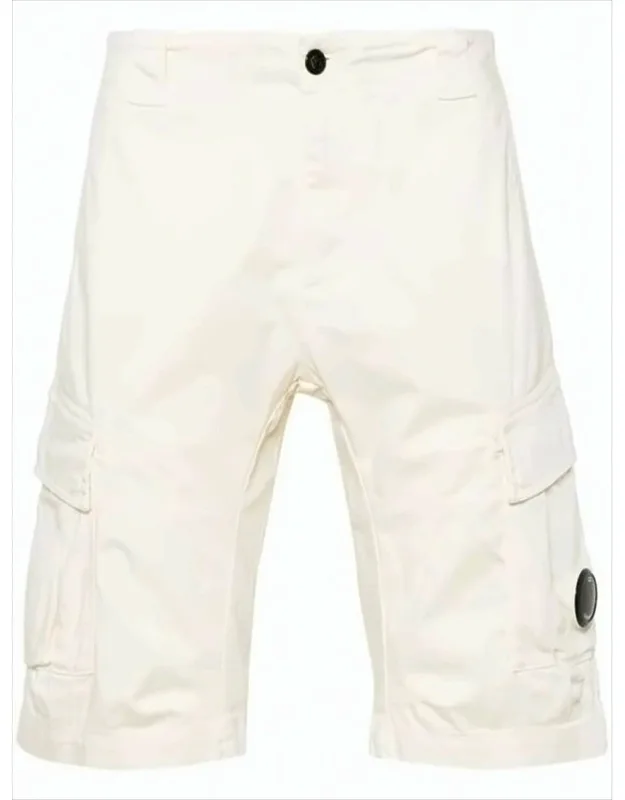 Structured Cargo Shorts With Distinctive Logo