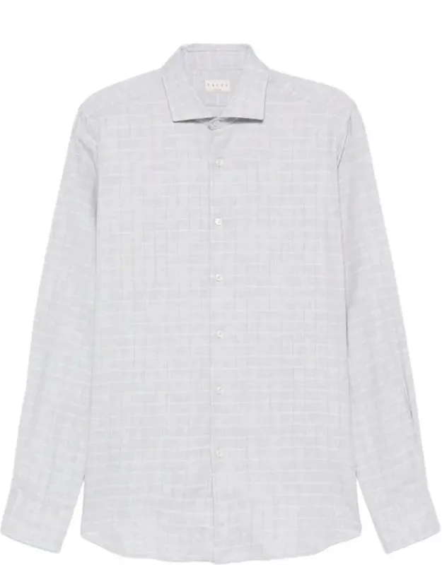 Cotton Check-pattern Shirt
