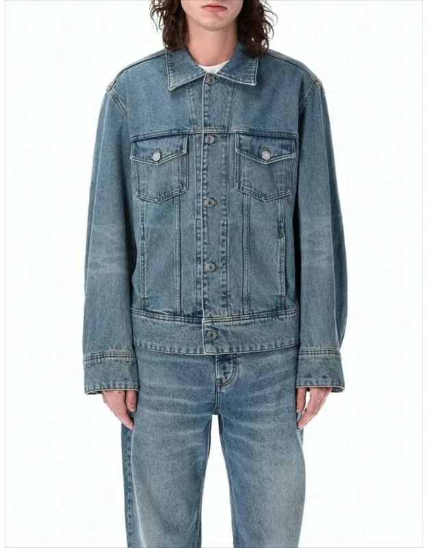 Denim Jacket With Embroidered Details