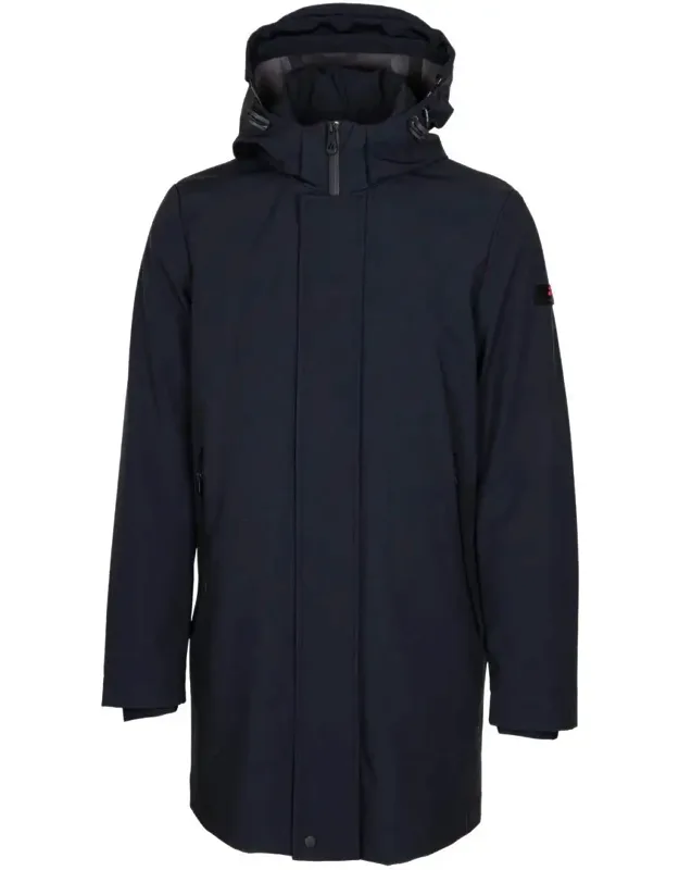 Smooth Trench Coat In Technical Fabric