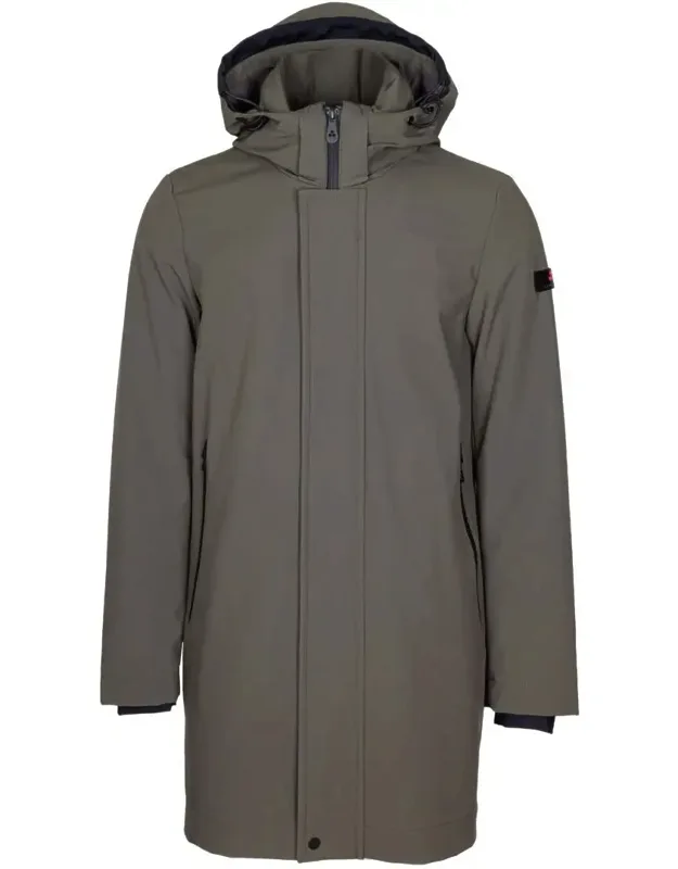 Smooth Trench Coat In Technical Fabric