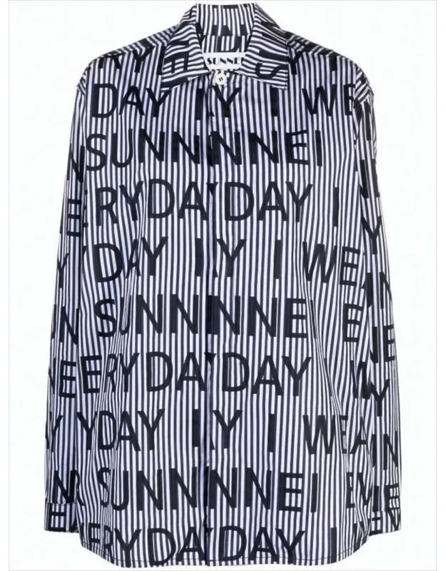 Vertical Stripe Long-sleeve Shirt