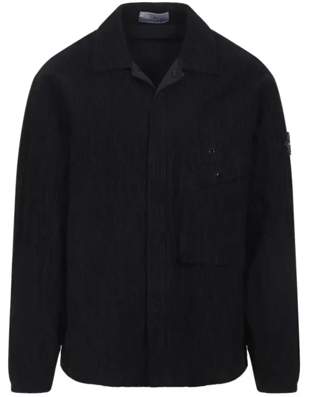 Textured Cotton Blend Casual Shirt