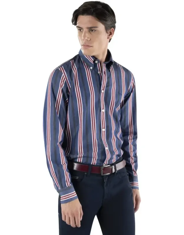 Button-down Striped Shirt