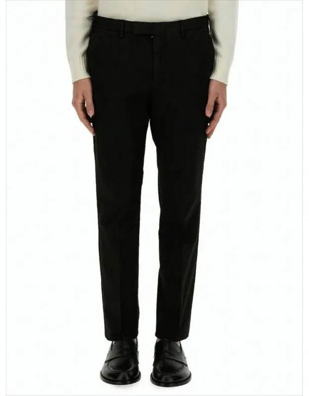 Tailored Slim Fit Suit Pants With Flat Waistband