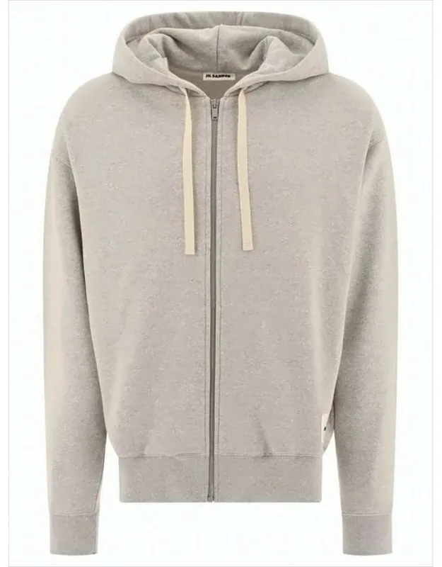 Textured Zip-up Hoodie