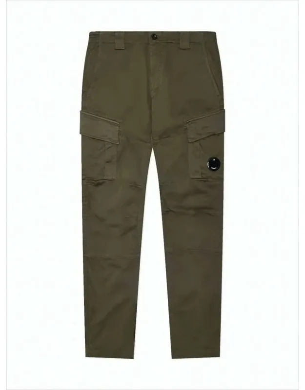 Utilitarian Straight Pants With Cargo Pockets