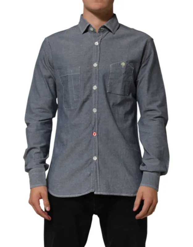 Regular Fit Colla Long Sleeve Casual Shirt