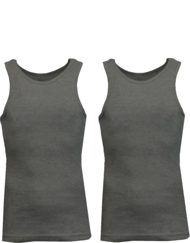 Galaxy By Harvic Heavyweight Ribbed Tank Top - Breathable Fabric, Double Stitched Hem