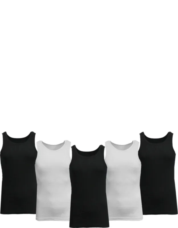 Galaxy By Harvic Heavyweight Ribbed Tank Top - Breathable Fabric, Double Stitched Hem