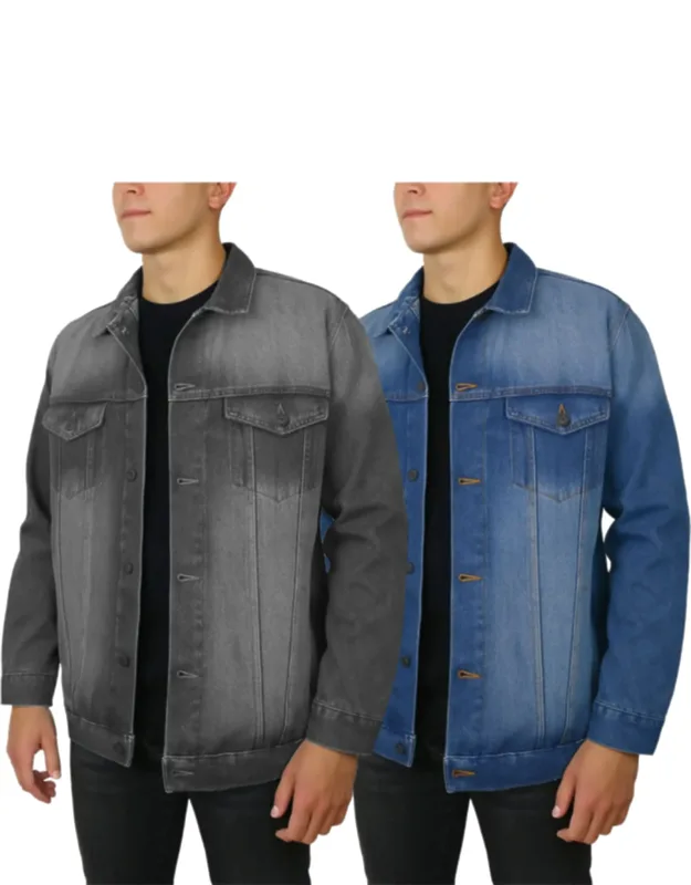 Regular Fit Classic Denim Jacket - 2 Pack