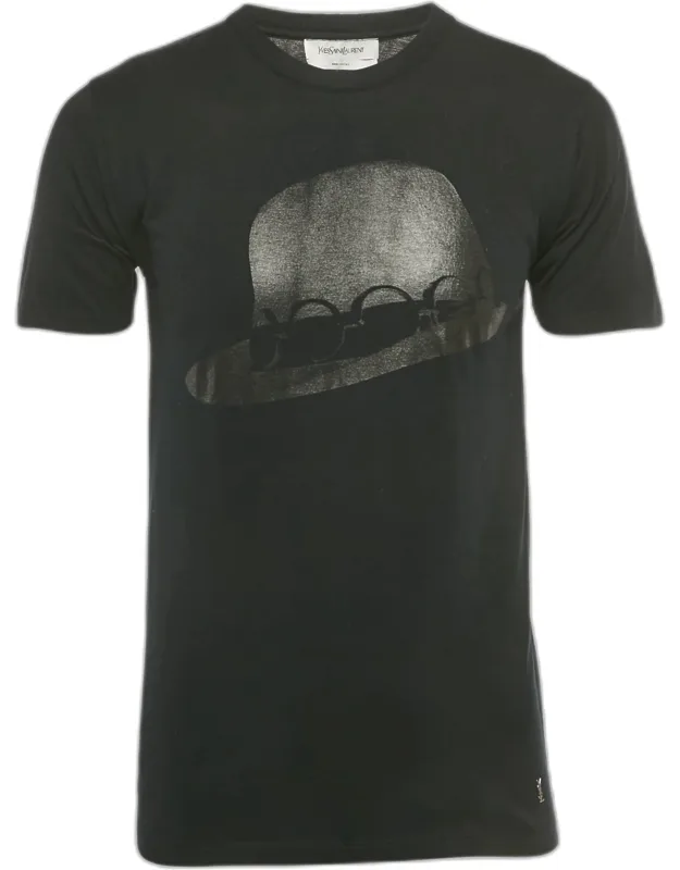 Hat Print Jersey Detail T-shirt