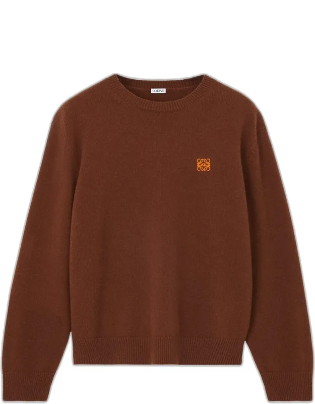 Wool Mini-anagram Crewneck Sweater