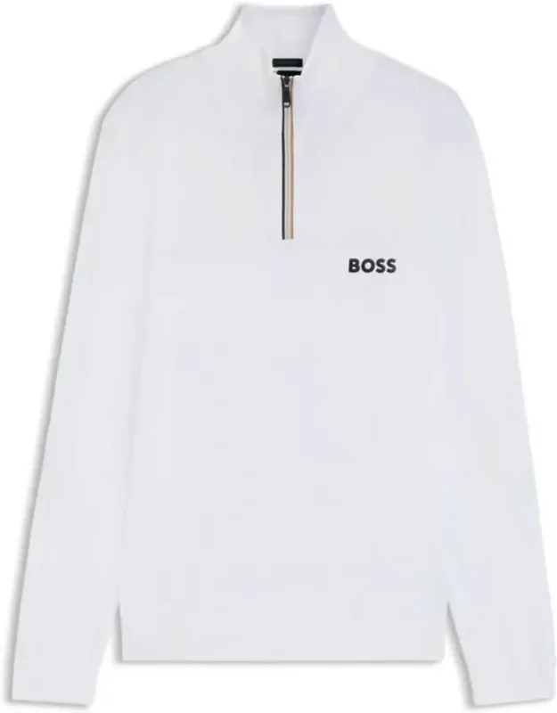 Water-repellent Zip-neck Sweater