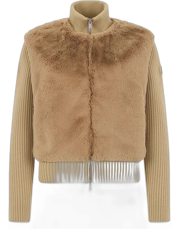 Bunny Faux Fur Sweater Jacket