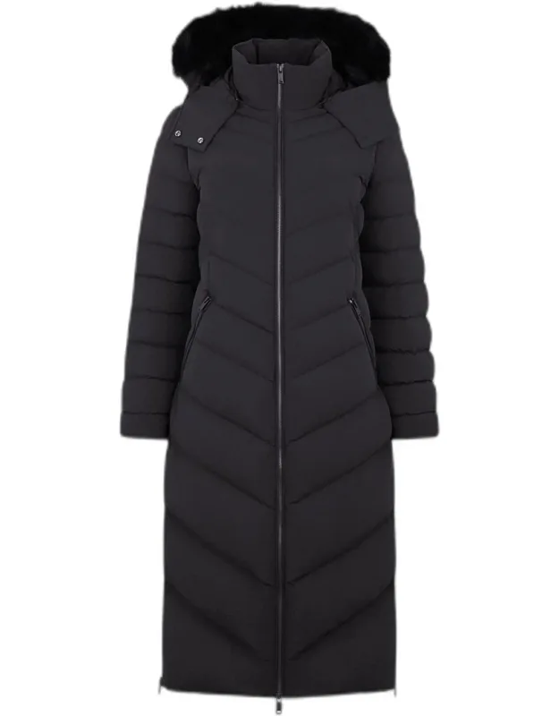 Cooper Lake Parka With Detachable Hood And Shearling Trim