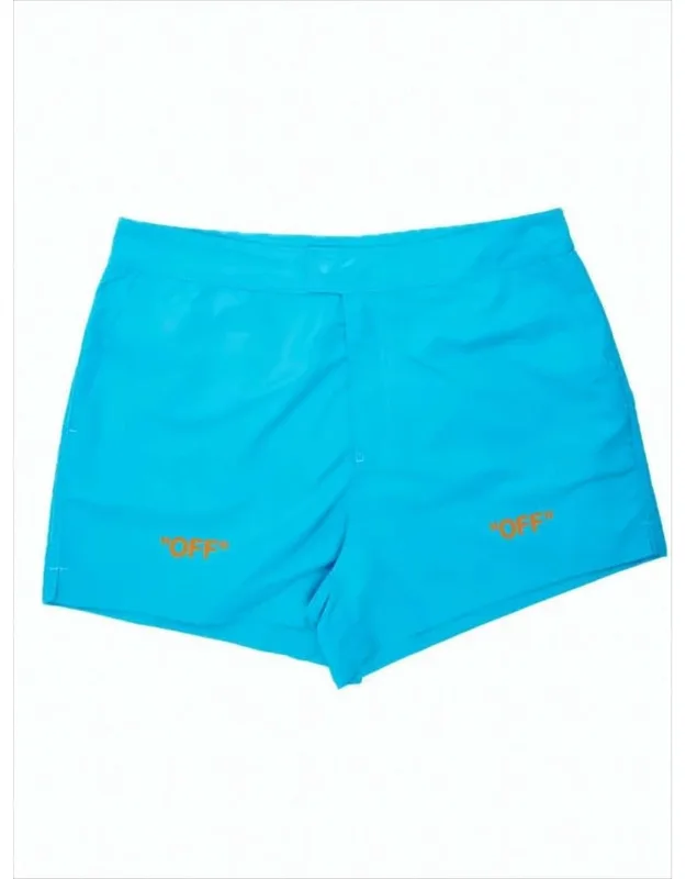Swim Shorts With Elastic Waistband And Minimalist Design