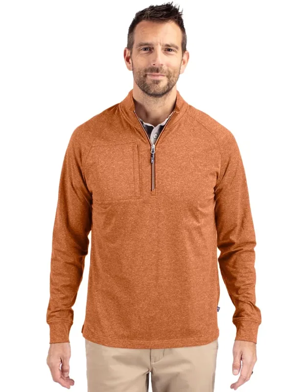 Adapt Eco Knit Heather Quarter Zip Pullover