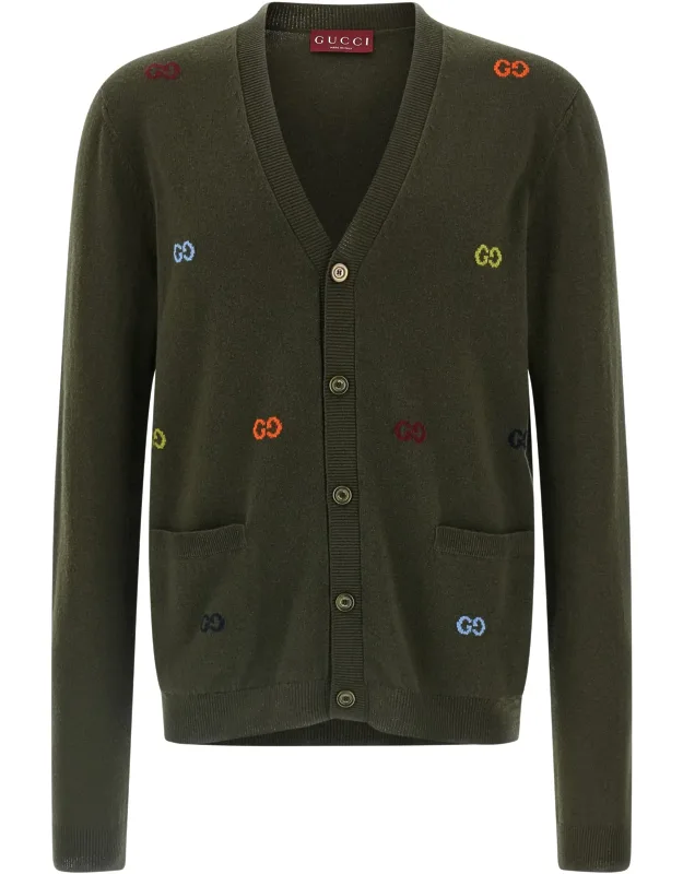 Gg Intarsia Cardigan