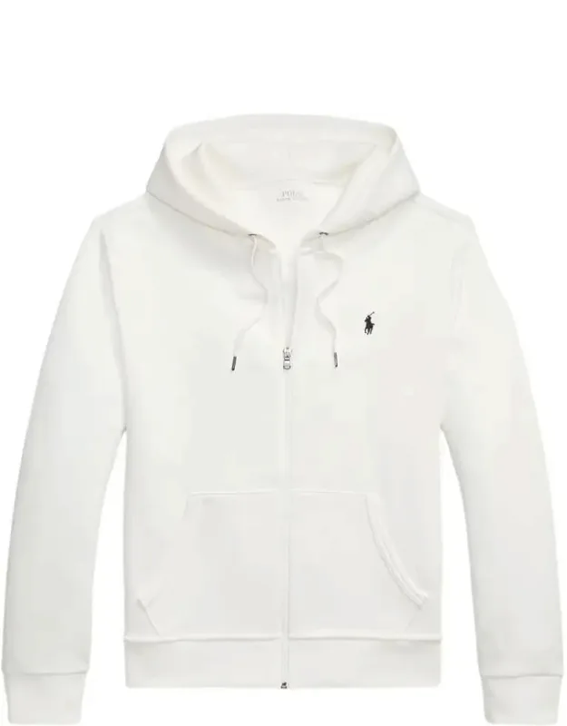 Zip-up Hoodie With Adjustable Drawstrings