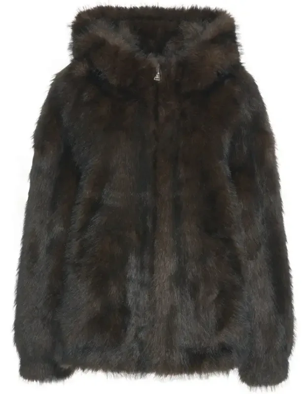 Faux Fur Hooded Jacket