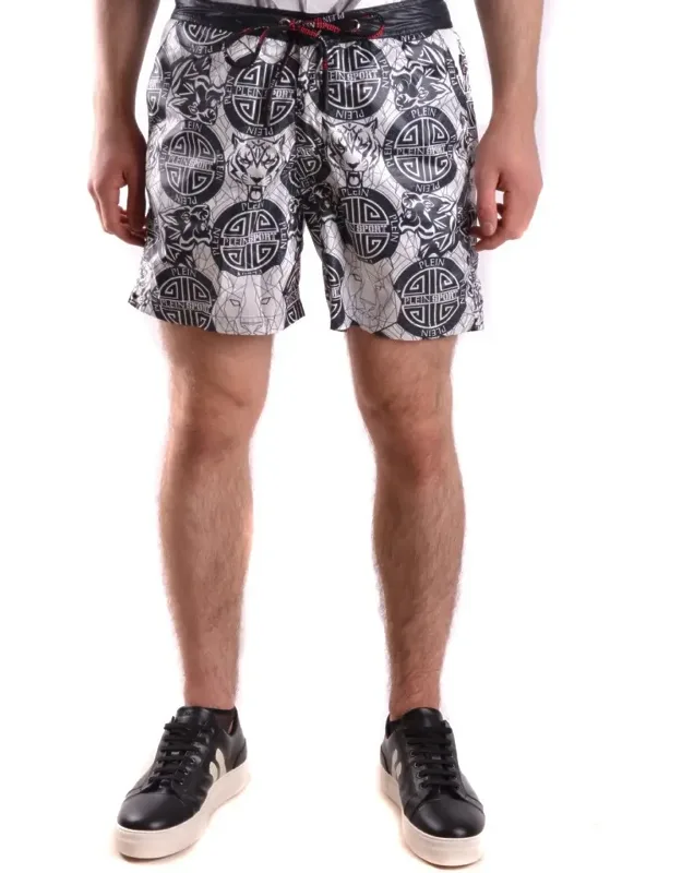 Graphic Print Beach Shorts