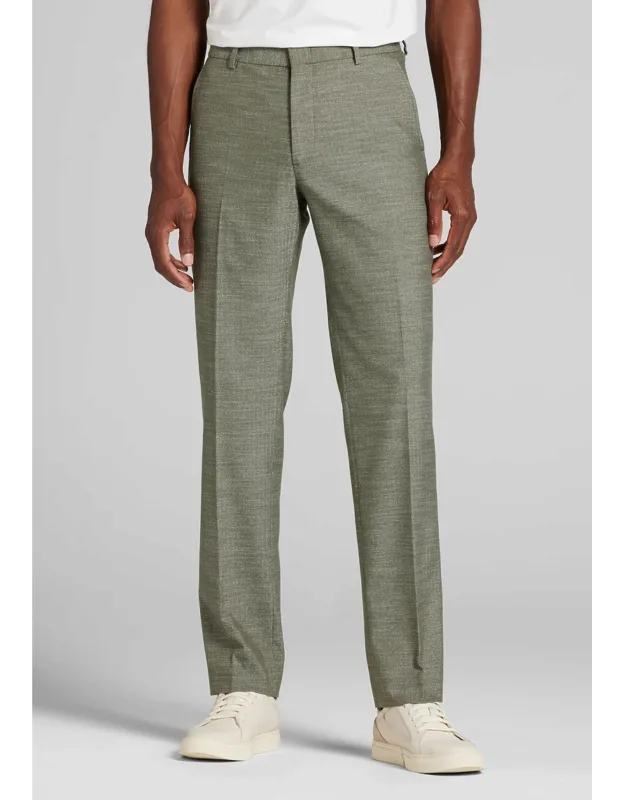 Tailored Fit Donegal Herringbone Suit Pants