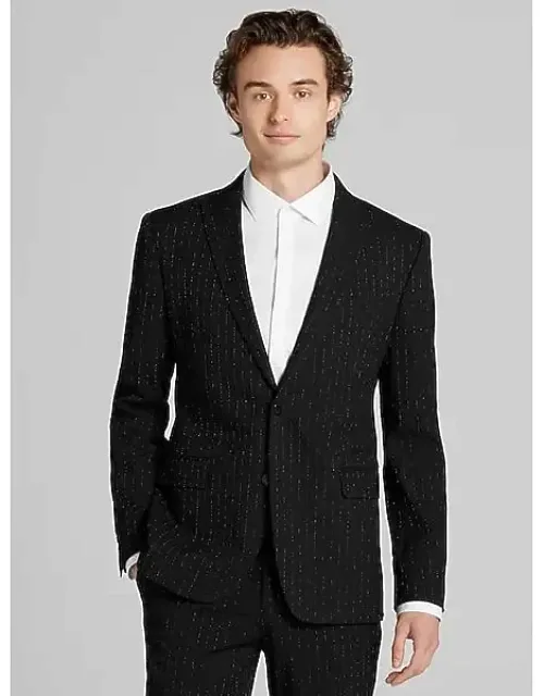 Skinny Fit Stripe Suit Jacket