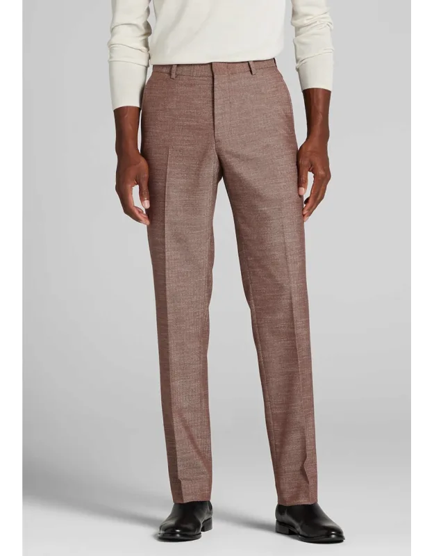 Tailored Fit Donegal Herringbone Suit Pants