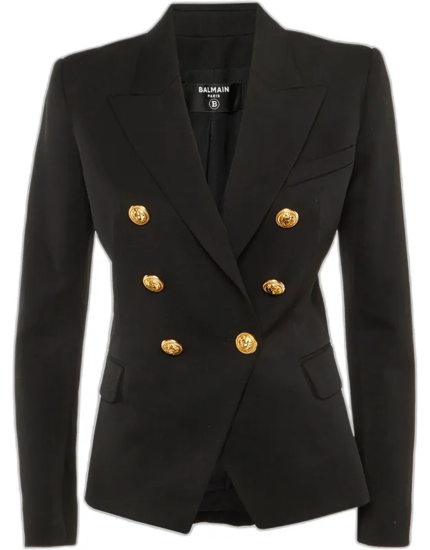 Wool Double Breasted Blazer