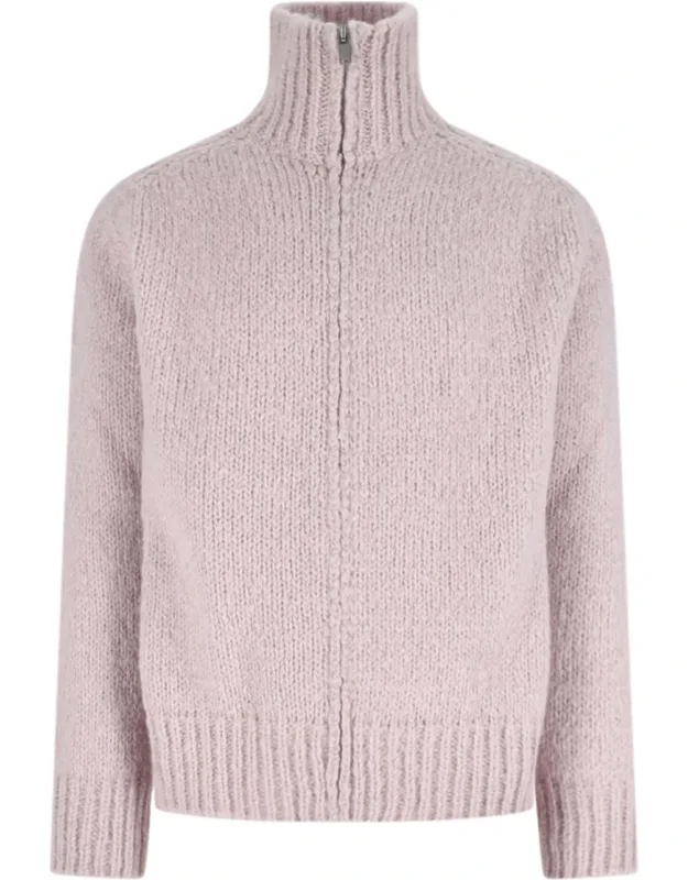 Alpaca Blend Zip Sweater