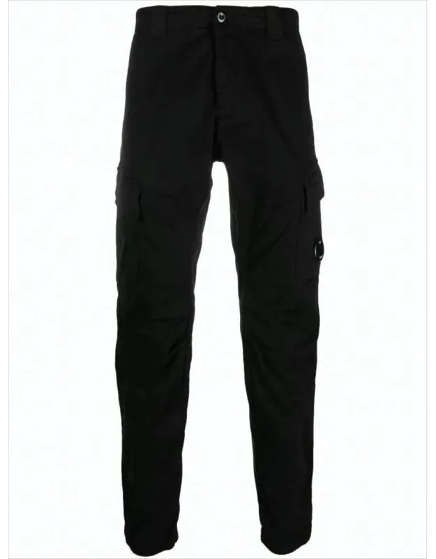 Streamlined Cargo Pants With Functional Pockets And Logo Detail