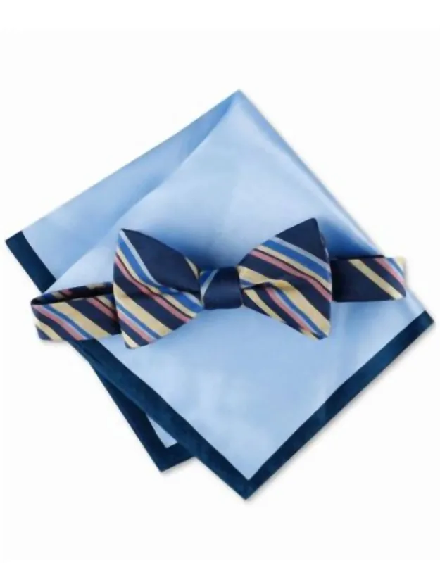 Stripe Bow Tie